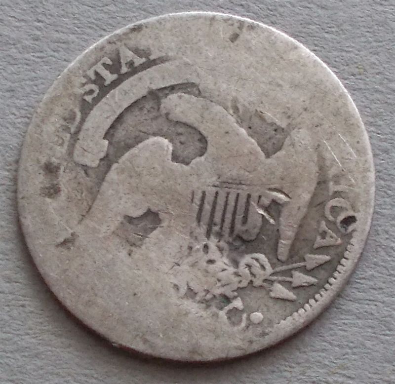 Well-Worn-1832-Half-Dime